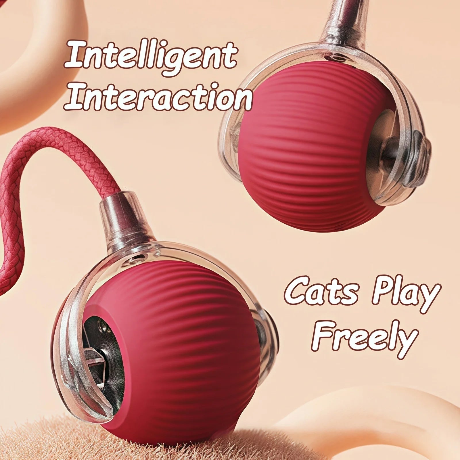 Automatic Rolling Cat & Dog Ball Toy
