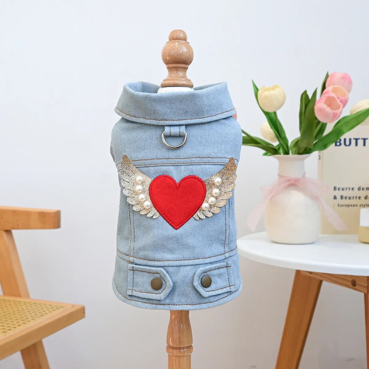 Denim Doggie Jacket – Stylish Sleeveless Jean Vest for Pets