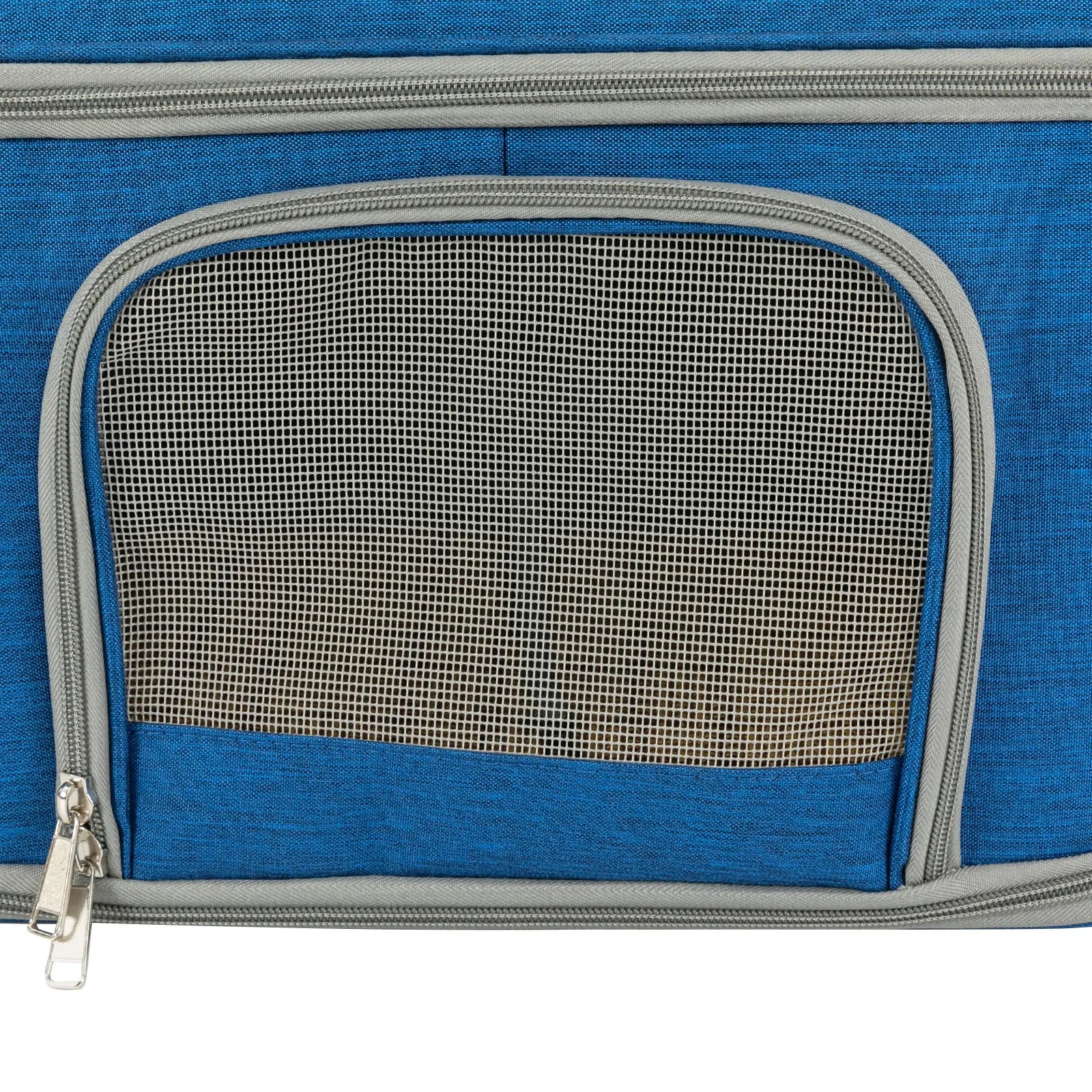 Blue Collapsible Pet Carrier – Waterproof Oxford Travel Bag