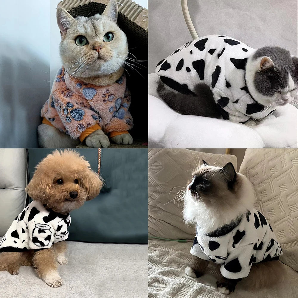 Warm Fleece Pet Sweater Vest – Soft Coat for Small & Medium Dogs