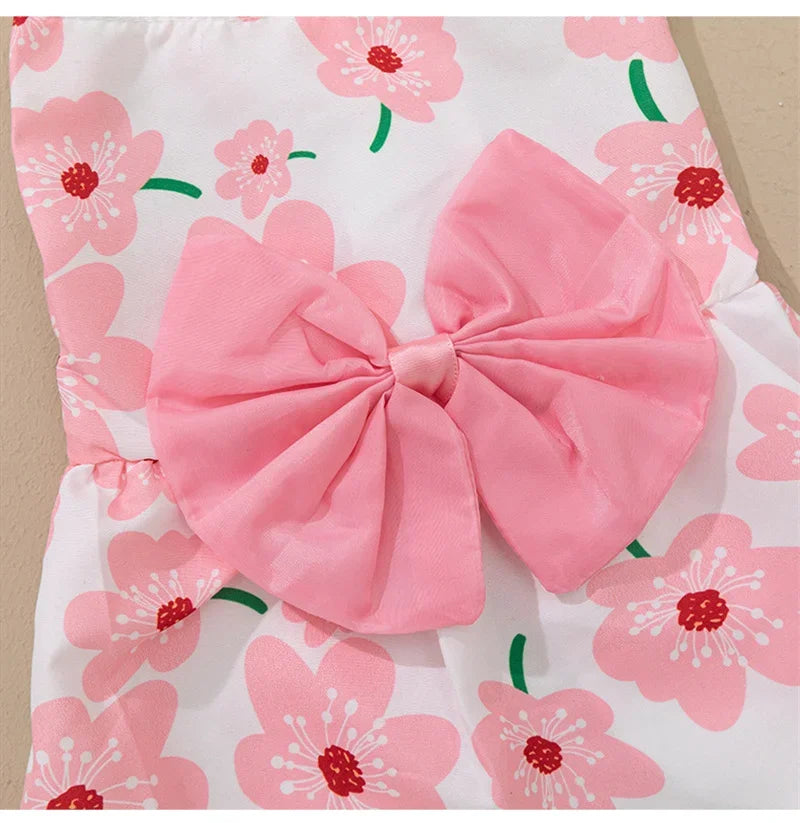 Fashion Cat & Puppy Dress with Bow – Small Dog & Cat Clothing