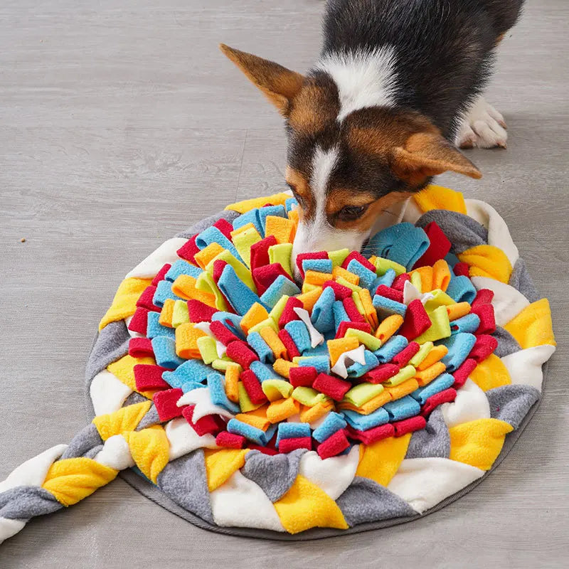Dog Snuffle Mat – Slow Feeder Puzzle for Mental Stimulation & Scent Training