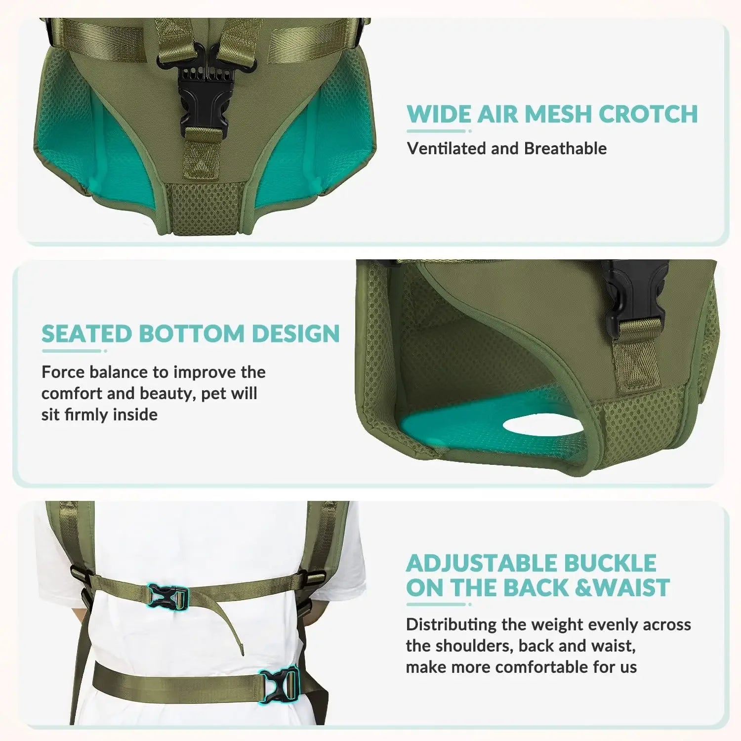 Thickened Sponge Pet Carrier Backpack