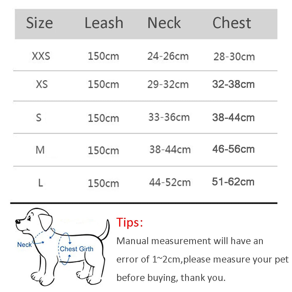 Adjustable Dog & Cat Harness with Leash – Small Breeds