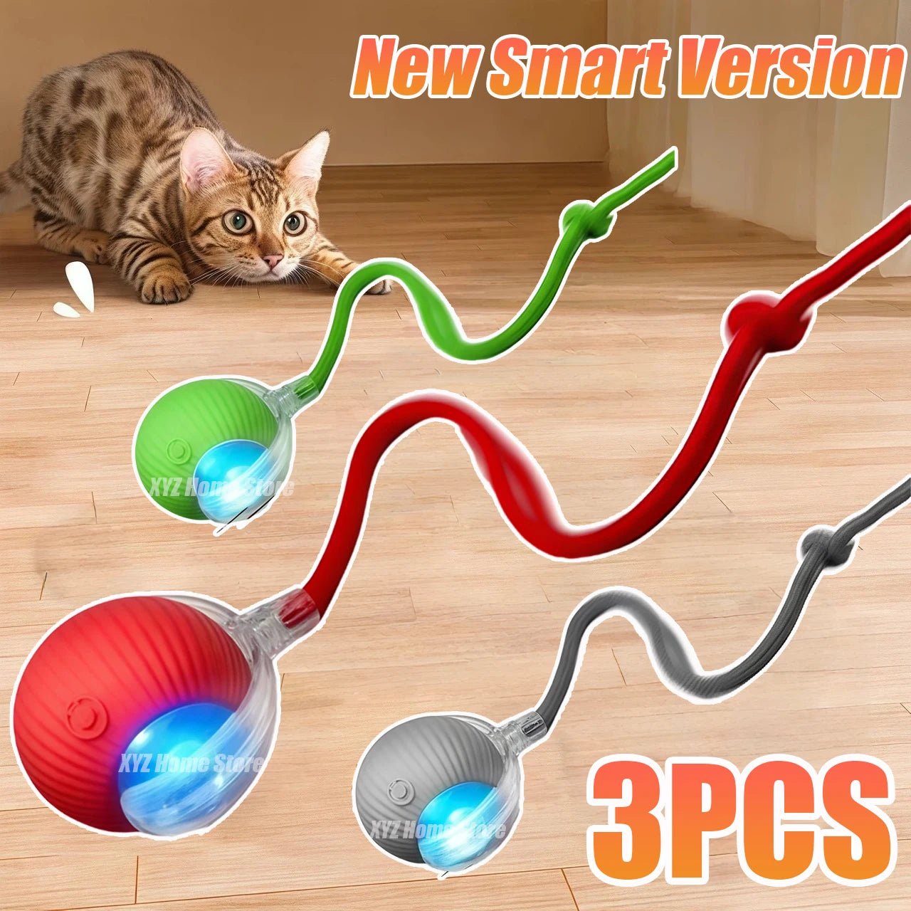 Automatic Rolling Cat & Dog Ball Toy