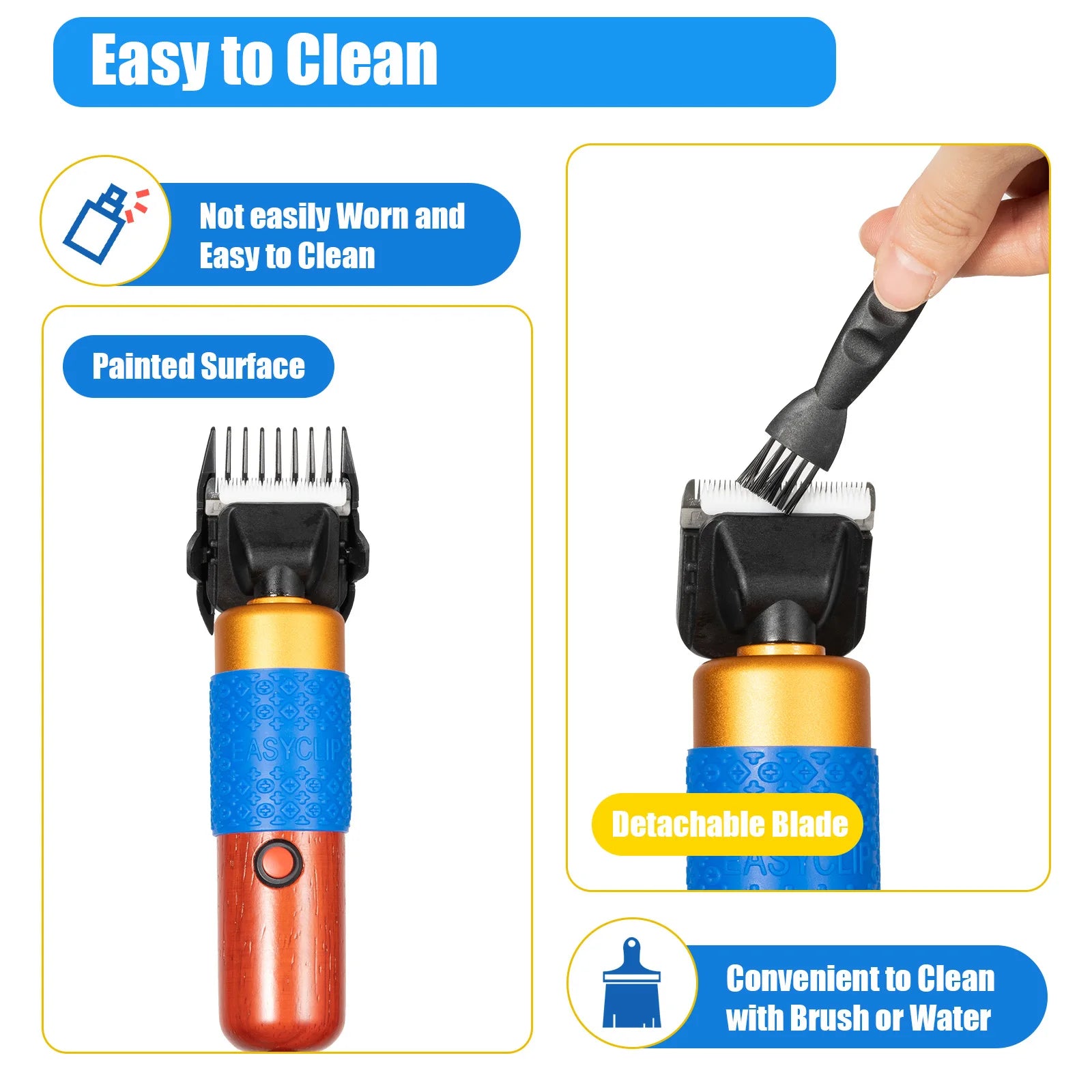 Home Pet Hair Clipper Set – 200W Low Noise Electric Pet Grooming Scissors with Guide Combs