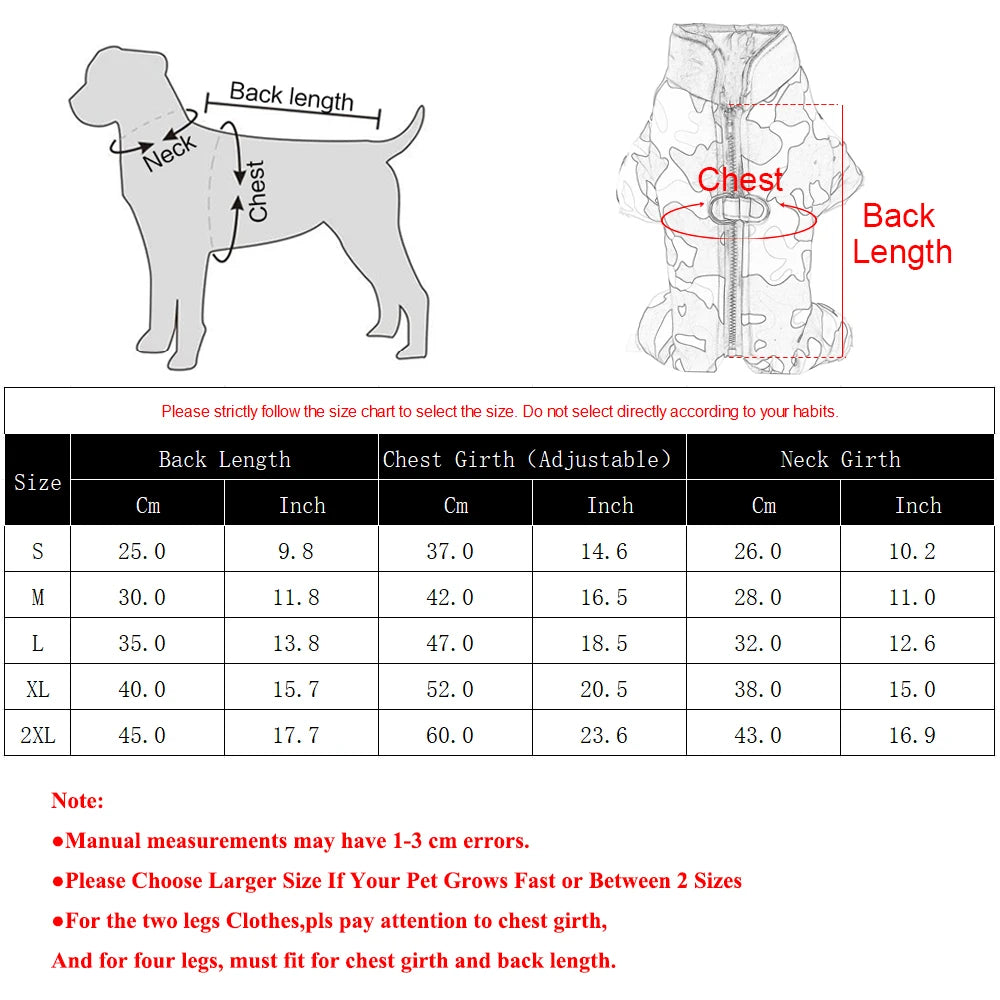 Autumn Winter Pet Clothes – Cozy Windproof Jacket for Small & Medium Dogs and Cats