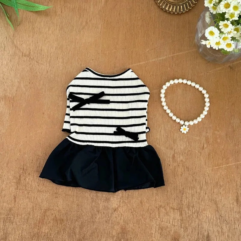 Summer Striped Dog Dress