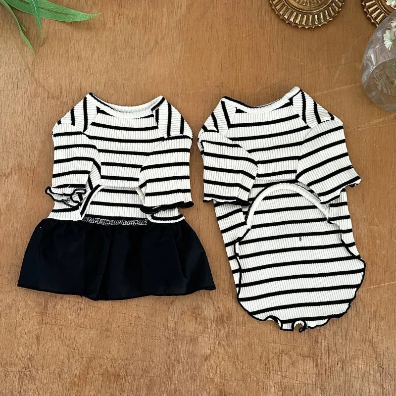 Summer Striped Dog Dress