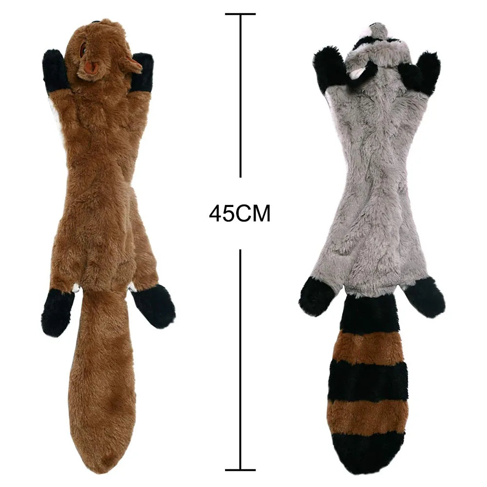 Stuffingless Squeaky Dog Toy – Durable Plush Chew Toy