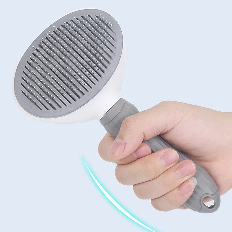 Pet Hair Removal Brush – Stainless Steel Dog & Cat Grooming Comb