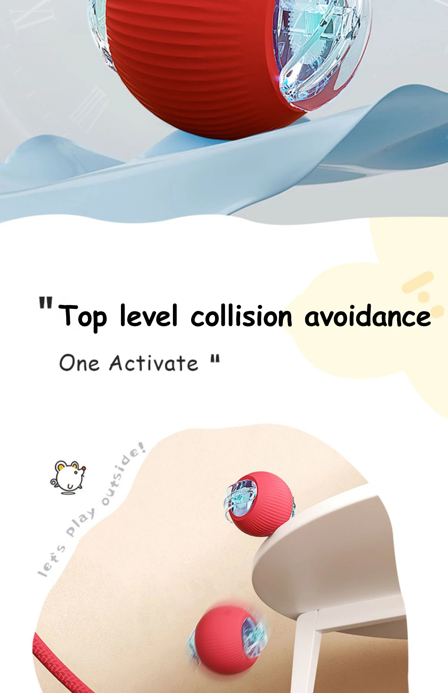 Automatic Rolling Cat & Dog Ball Toy