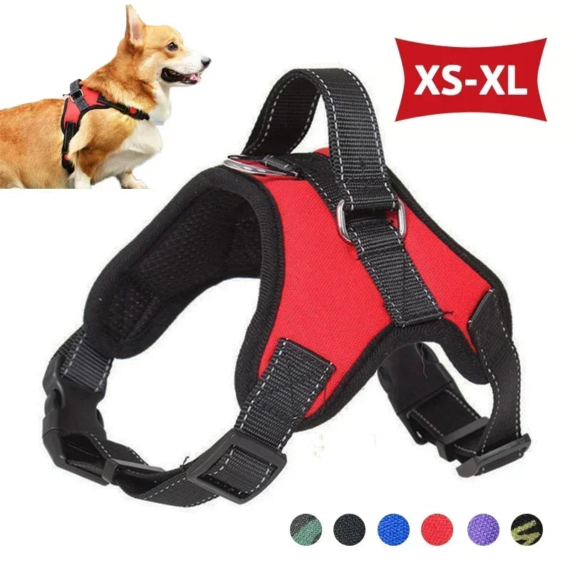 Reflective Saddle Dog Harness – No-Pull Adjustable