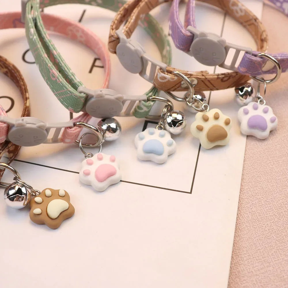 Adjustable Cute Pet Collar with Bell – Small Dogs & Cats