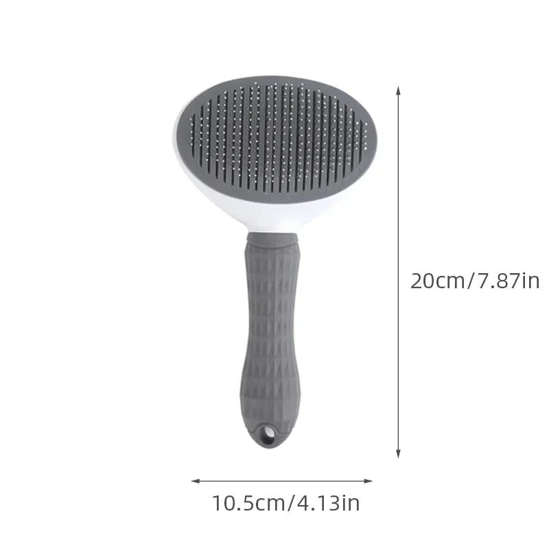 Pet Hair Removal Brush – Stainless Steel Dog & Cat Grooming Comb