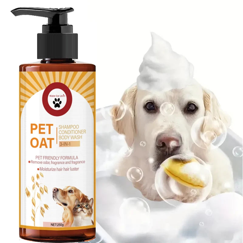 Pet Care Shampoo – Long-Lasting Fragrance Hair Cleanser for Dogs & Cats (250g)