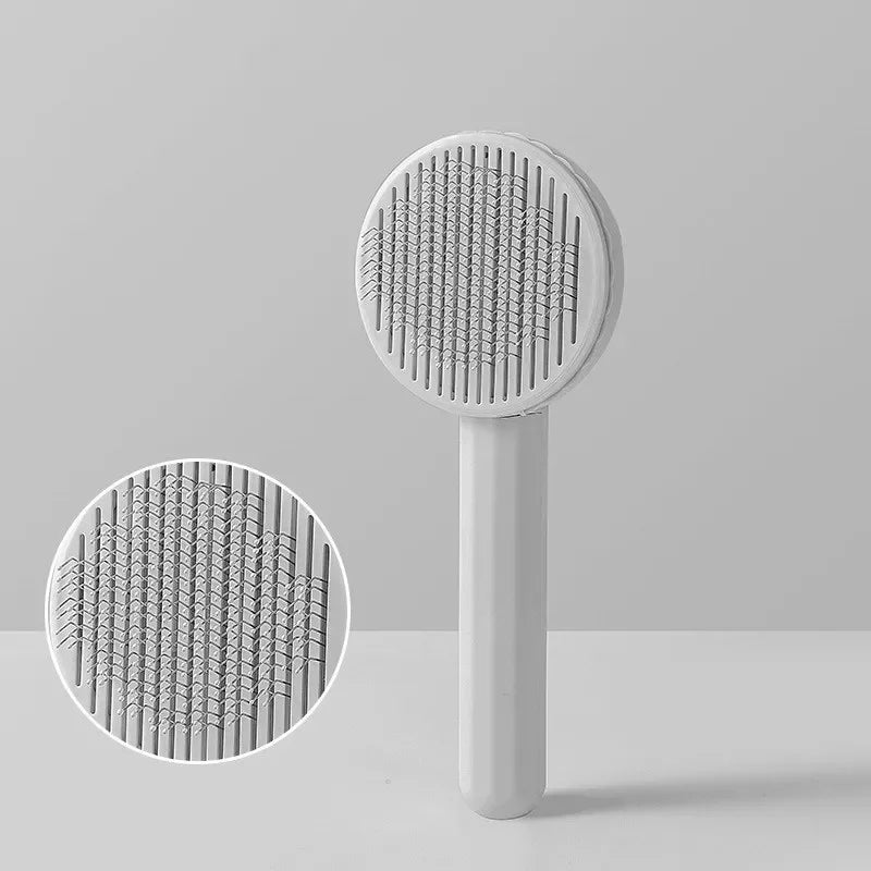 Pet Hair Brush & Stainless Steel Comb – Dog & Cat Grooming Tool