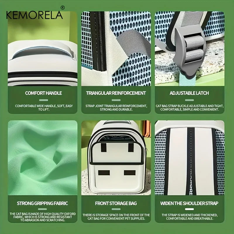 KEMORELA Transparent Pet Backpack