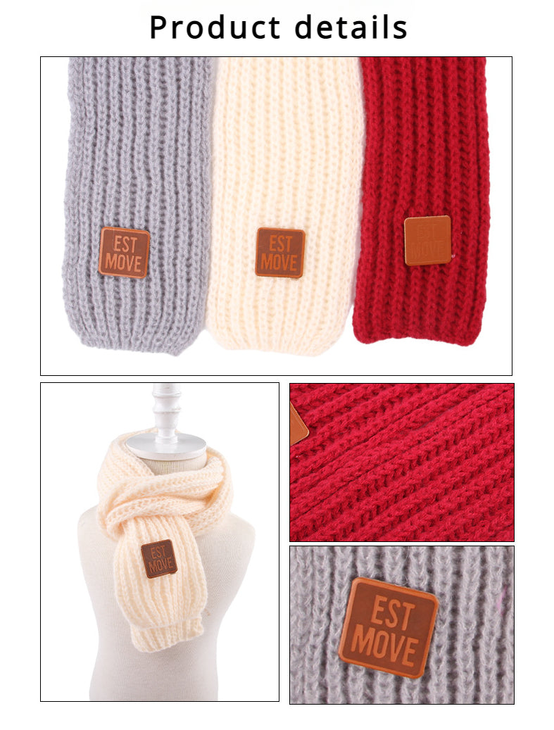Warm Knitted Dog Scarf – Winter Pet Scarf for Puppies, Small Dogs, and Cats Christmas Accessories