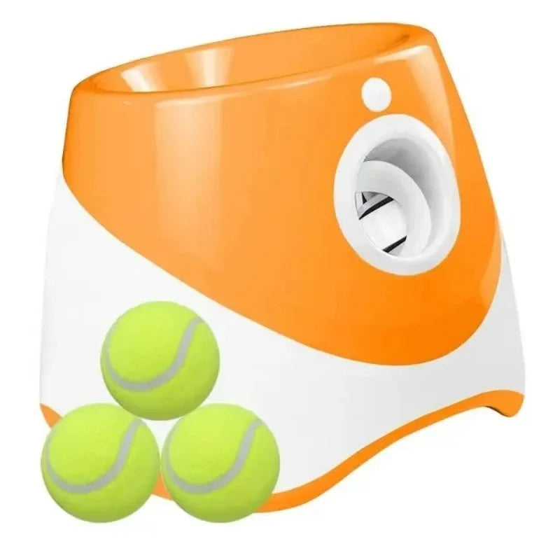 Automatic Dog Ball Launcher – Interactive Fetch Machine with 3 Tennis Balls, Adjustable Distance for Indoor & Outdoor Fun