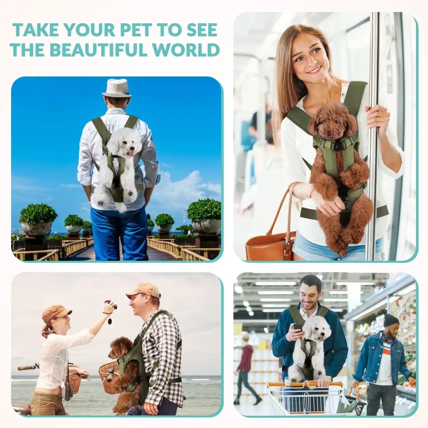 Thickened Sponge Pet Carrier Backpack