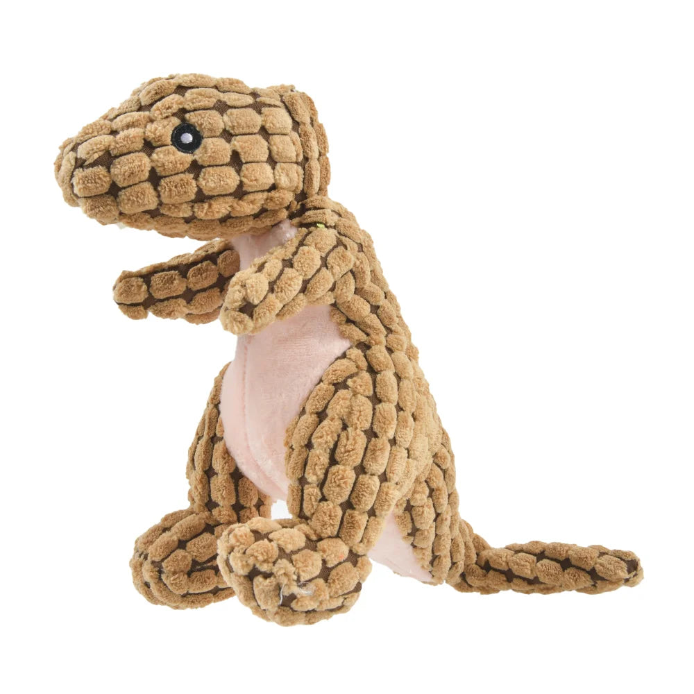Plush Dinosaur Pet Toy – Interactive Chew Toy for Cats & Small Dogs