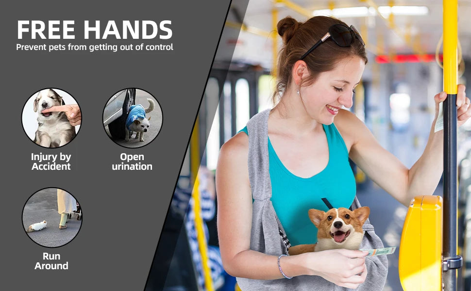 Cotton Pet Sling Bag – Comfortable Dog & Cat Shoulder Carrier