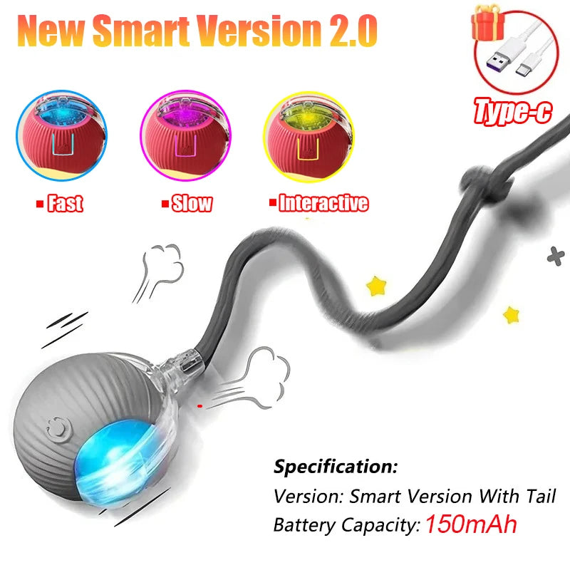 Automatic Rolling Cat & Dog Ball Toy