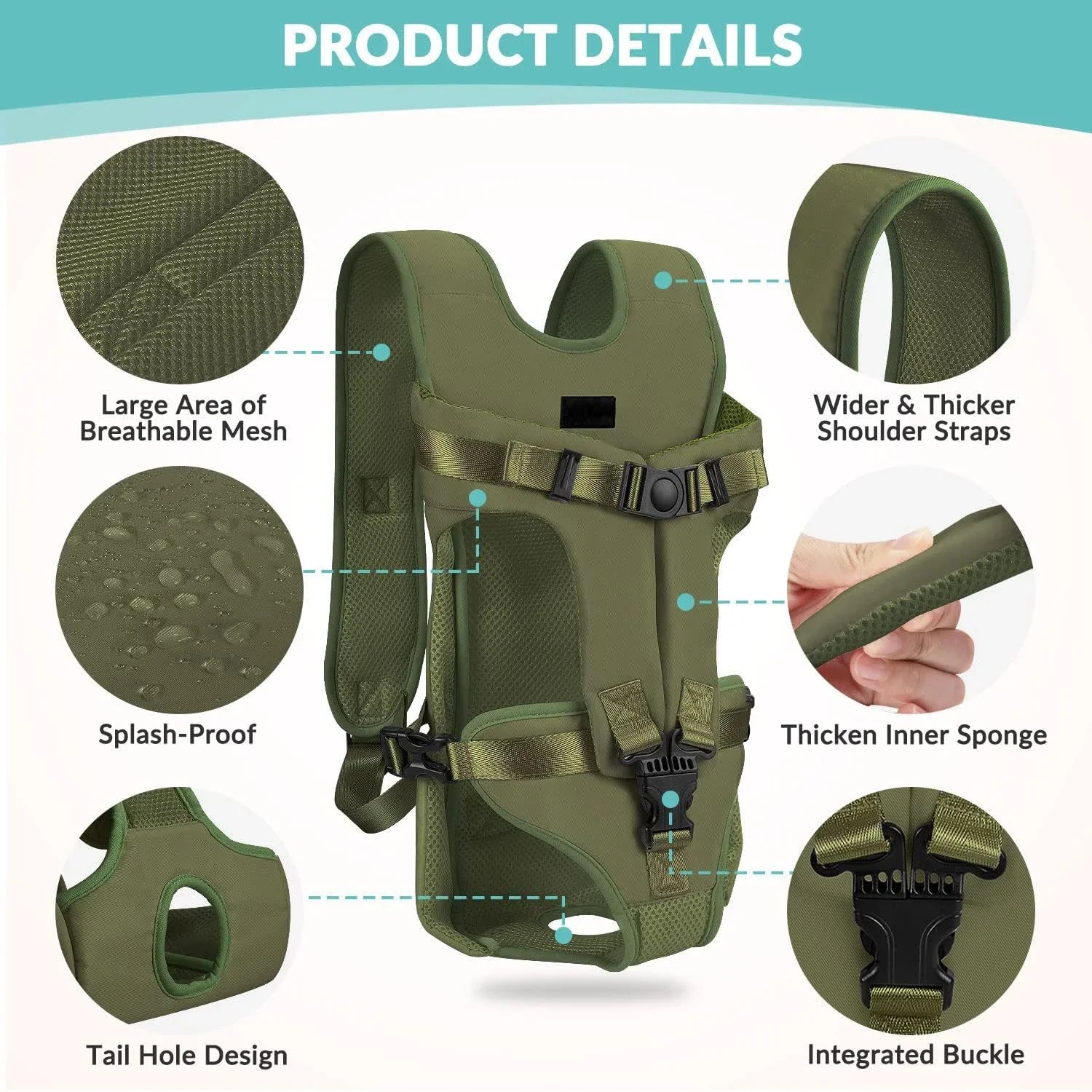 Thickened Sponge Pet Carrier Backpack