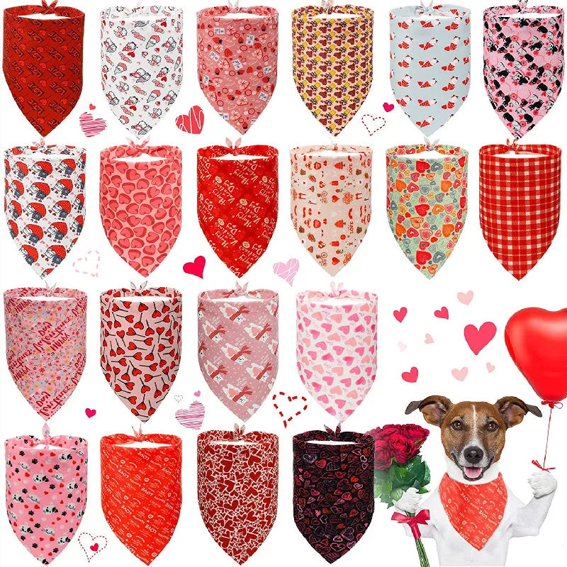 20-Pack Holiday Dog Bandanas – Christmas, Thanksgiving & Halloween Triangle Scarves