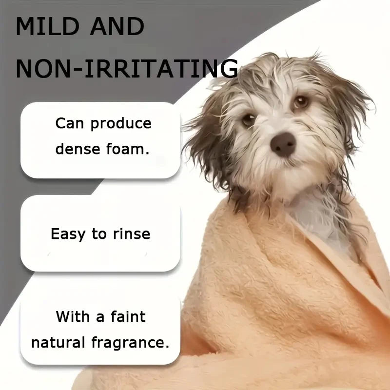 Pet Care Shampoo – Long-Lasting Fragrance Hair Cleanser for Dogs & Cats (250g)