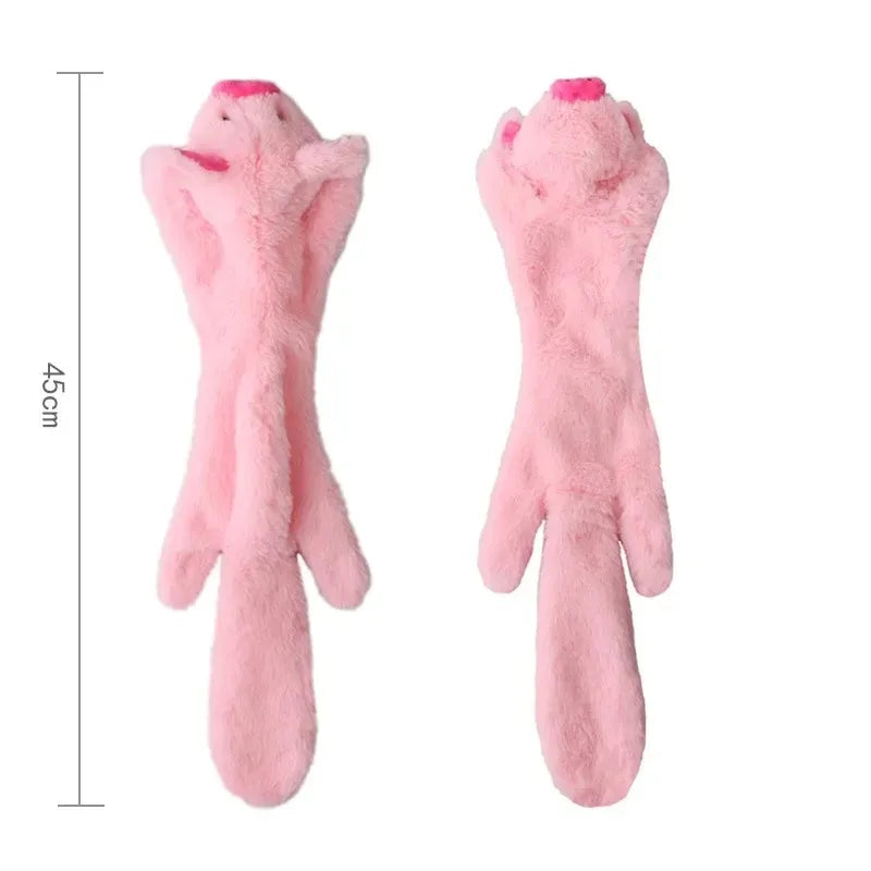 Stuffingless Squeaky Dog Toy – Durable Plush Chew Toy