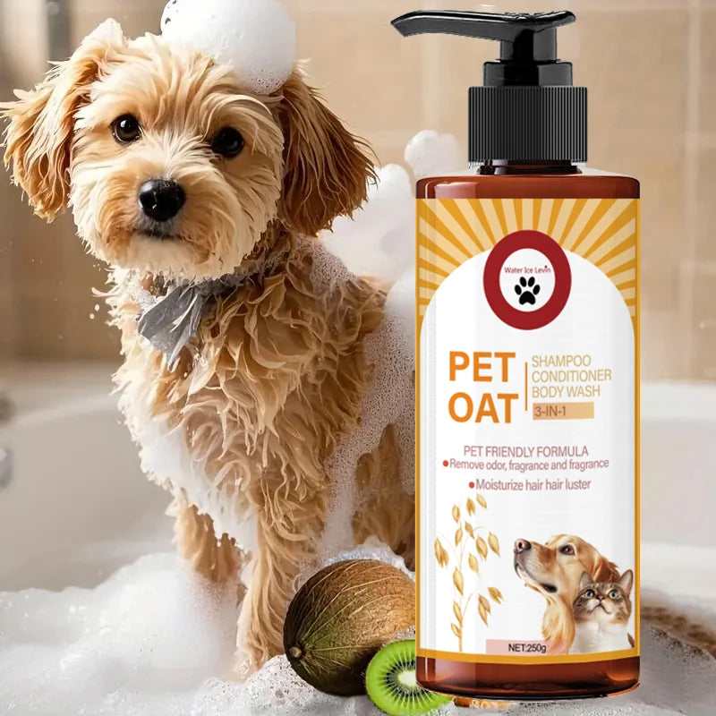 Pet Care Shampoo – Long-Lasting Fragrance Hair Cleanser for Dogs & Cats (250g)
