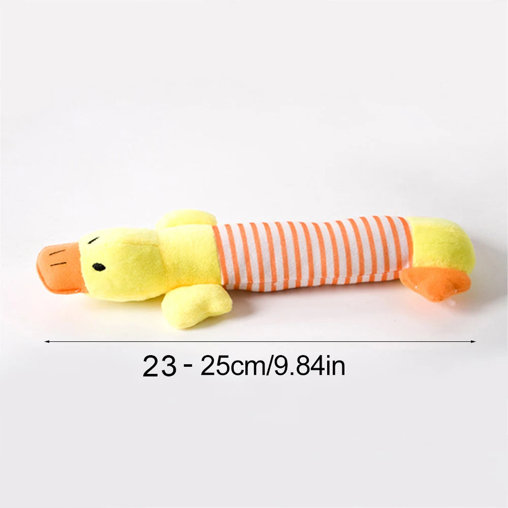 Stuffingless Squeaky Dog Toy – Durable Plush Chew Toy