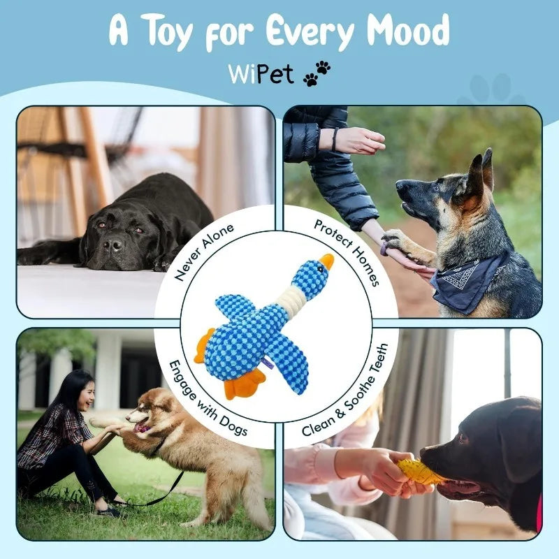 Indestructible Chew Toy – Interactive Plush for Cats & Dogs