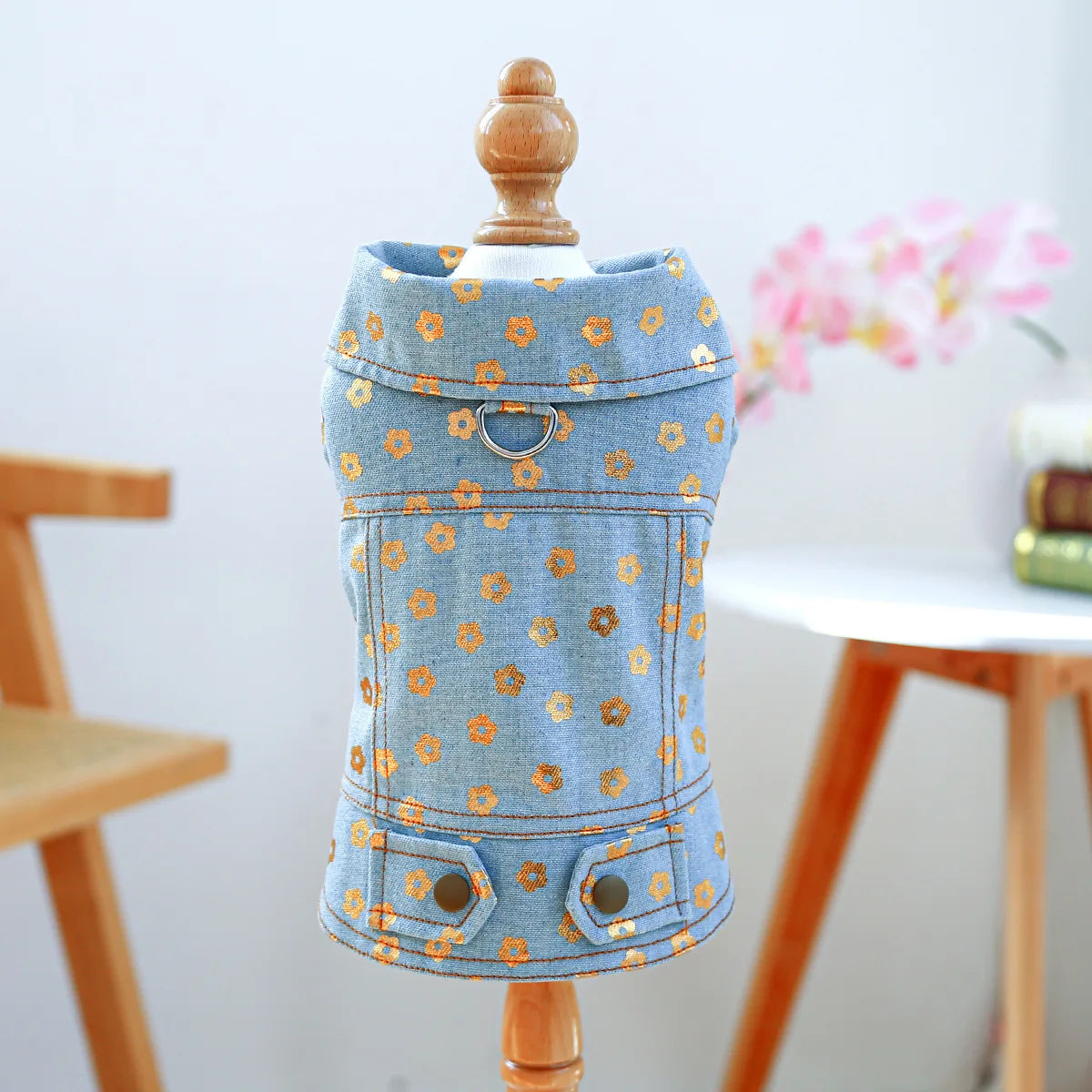 Denim Doggie Jacket – Stylish Sleeveless Jean Vest for Pets