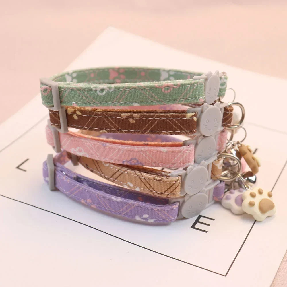 Adjustable Cute Pet Collar with Bell – Small Dogs & Cats