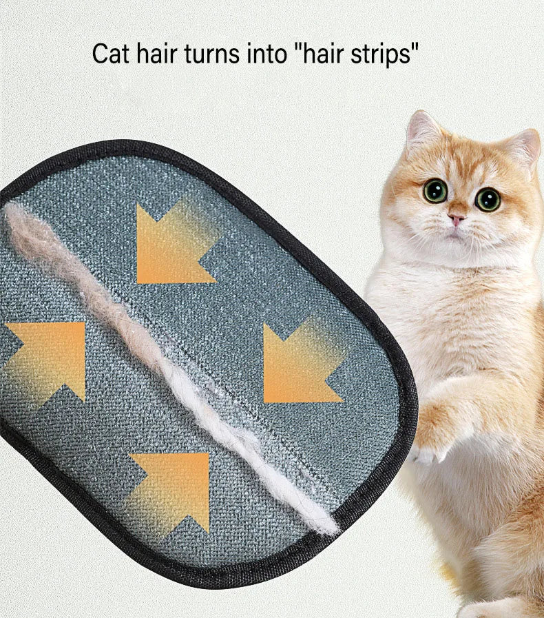 Pet Grooming Gloves – Static Hair Remover for Dogs & Cats
