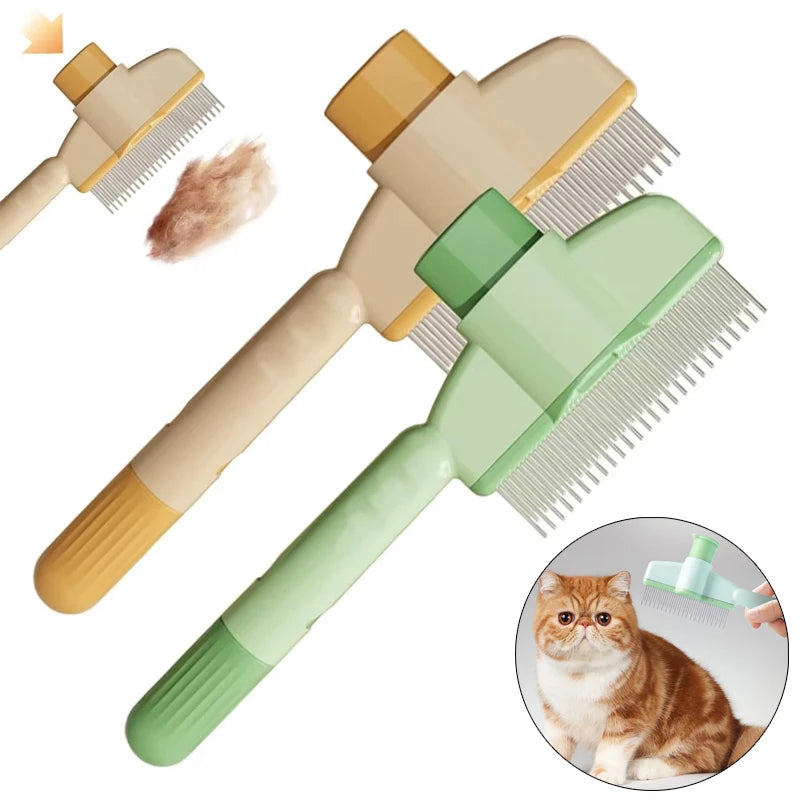 Cat Grooming Massage Brush – Professional Pet Comb for Hair Removal & Knot Opening