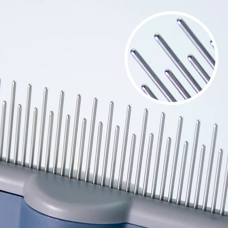 Cat Grooming Massage Brush – Professional Pet Comb for Hair Removal & Knot Opening