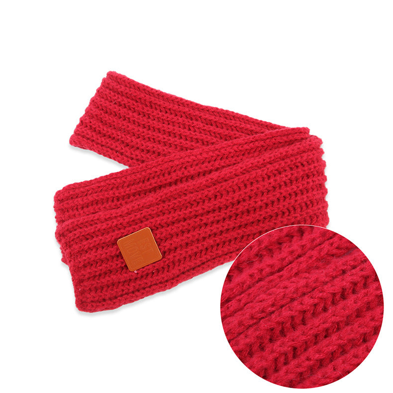 Warm Knitted Dog Scarf – Winter Pet Scarf for Puppies, Small Dogs, and Cats Christmas Accessories