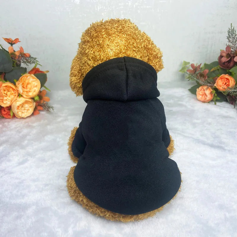 Winter Dog Hoodie Sweatshirt – Warm Sport Coat for Small to Large Dogs