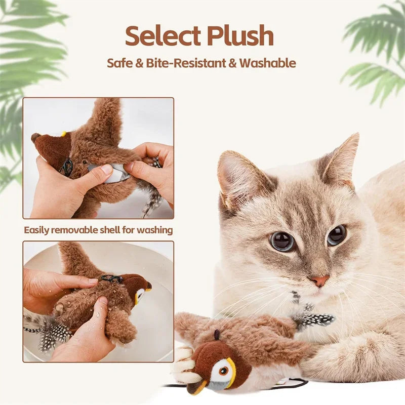 Catnip Electric Interactive Bird Toy