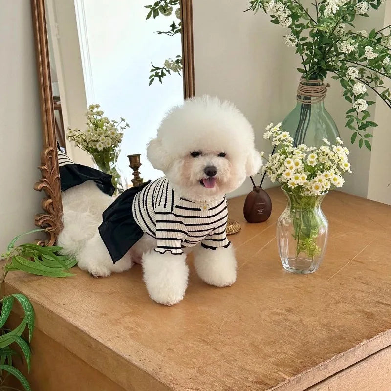 Summer Striped Dog Dress