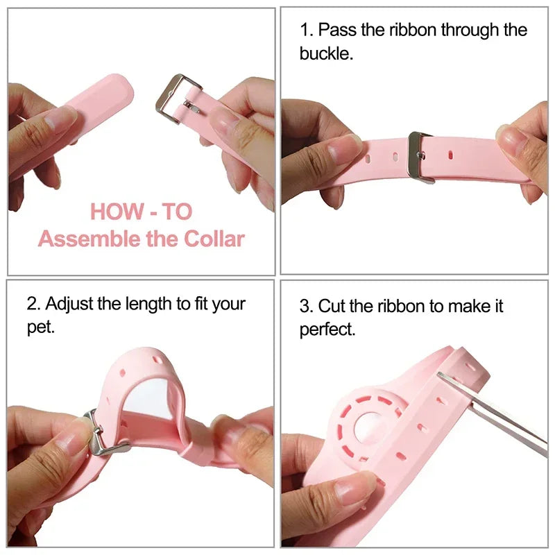Silicone Anti-Lost Pet Collar – Adjustable for Apple AirTag
