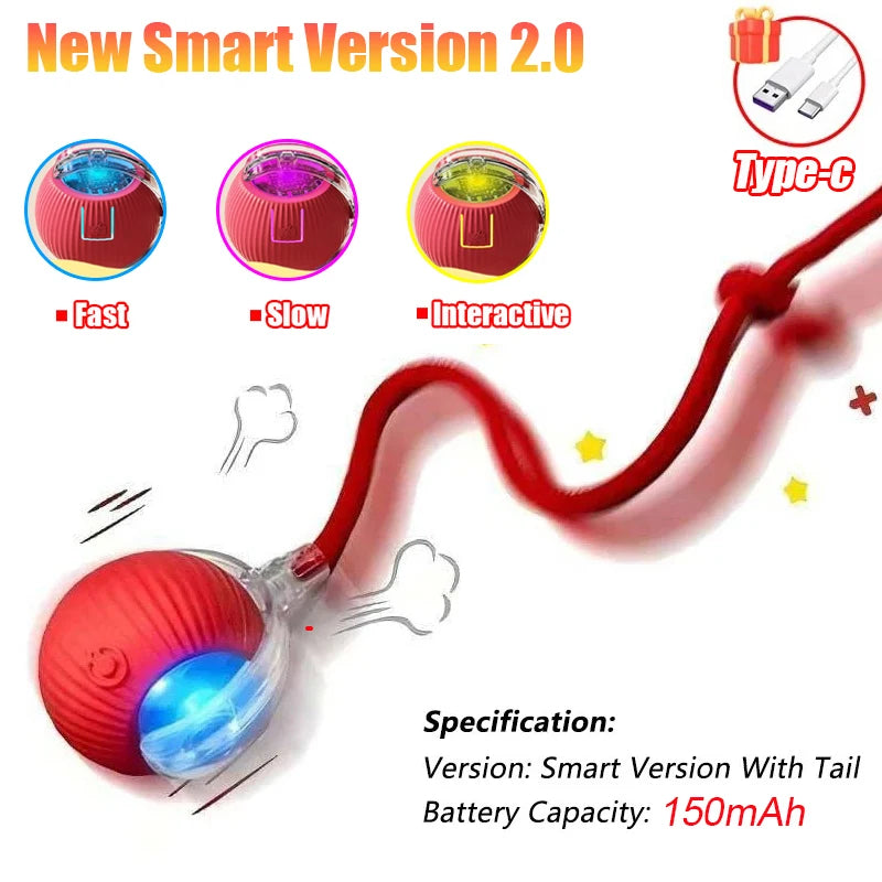 Automatic Rolling Cat & Dog Ball Toy