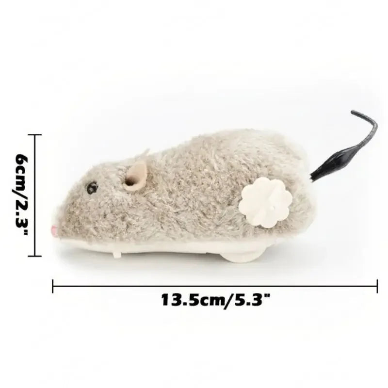 Lifelike Plush Mouse Toy – Running Rat for Cats & Dogs