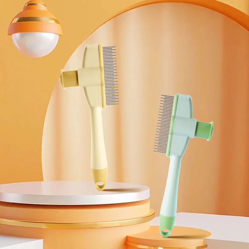 Cat Grooming Massage Brush – Professional Pet Comb for Hair Removal & Knot Opening