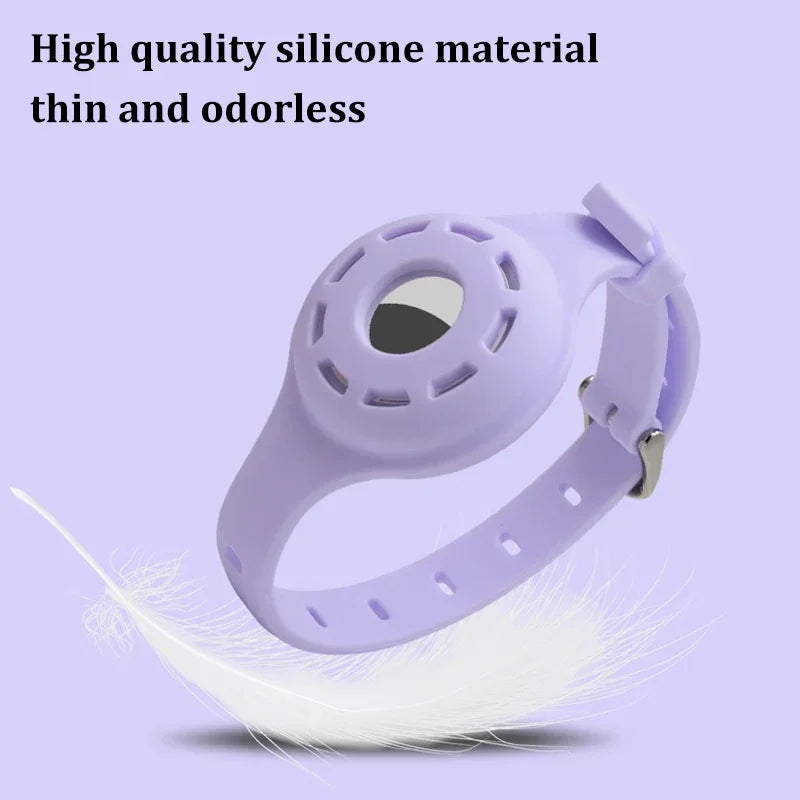 Silicone Anti-Lost Pet Collar – Adjustable for Apple AirTag