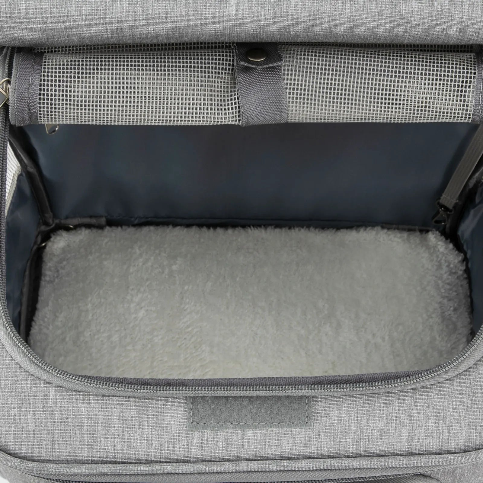 Double-Compartment Cat & Pet Rolling Carrier – Ventilated Travel Bag